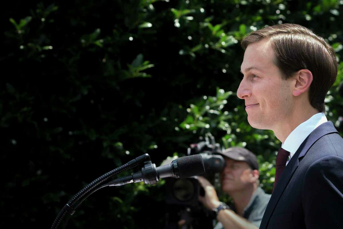 Jared Kushner delivers a statement at the White House after meeting with the Senate Intelligence Committee on Capitol Hill, in Washington, July 24, 2017. Kushner, TrumpÂ?’s son-in-law and a White House senior adviser, emerged Monday from the private, two-hour-long meeting with congressional investigators and said his meetings last year with Russians were not part of MoscowÂ?’s campaign to disrupt the presidential election. (Tom Brenner/The New York Times)