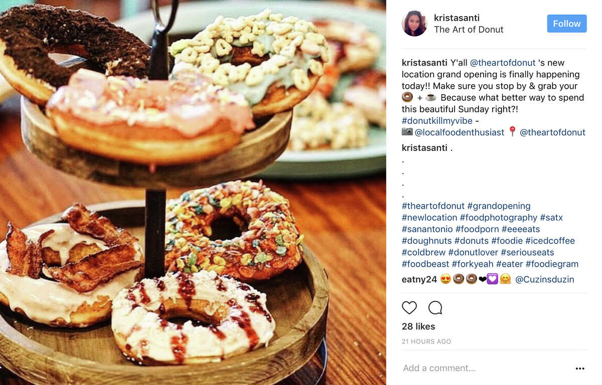 The Art of Donut opened at 3428 N. St. Mary's St. Sunday, and area residents turned to Instagram to share photos of their sweets.
