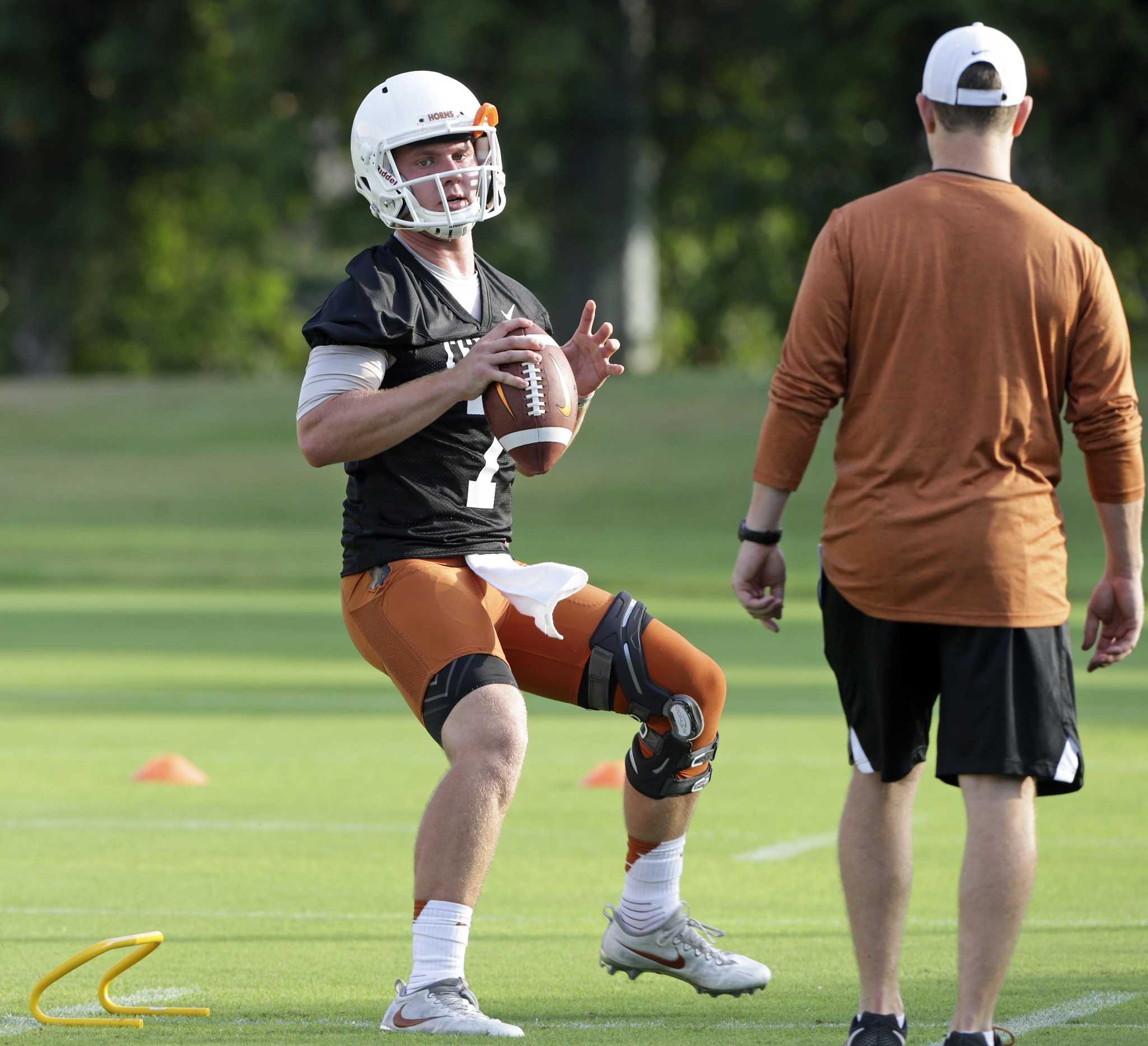 Texas quotable: Tom Herman sensed anxiety in Shane Buechele, revealed what  he told junior QB at halftime