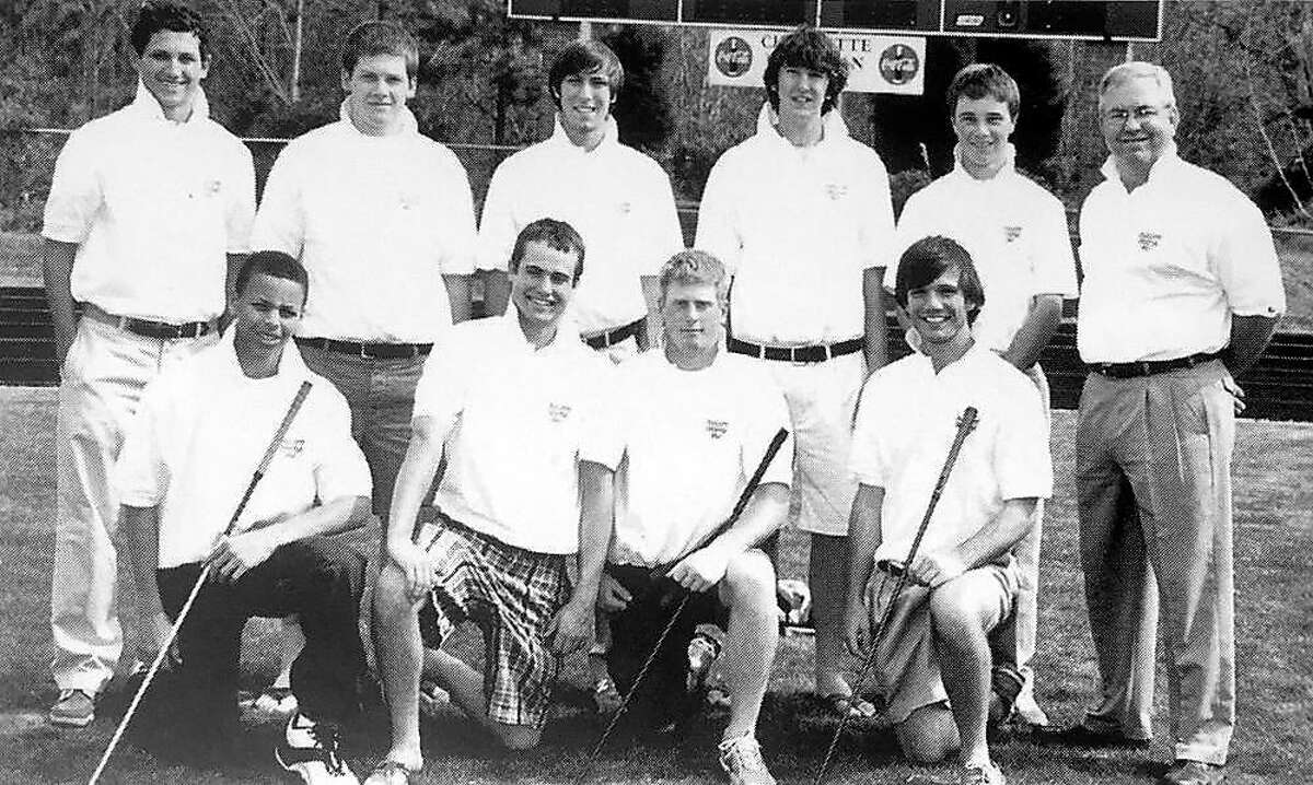 Stephen Curry (bottom row, far left) played on the golf team for three years at Charlotte Christian School.