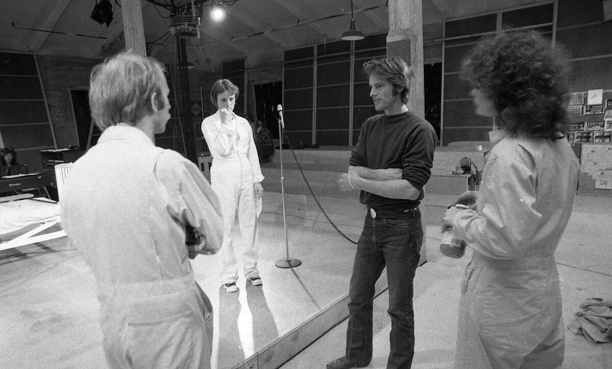 Sam Shepard directing the actors in the improvisational play Inacoma, March 7, 1977