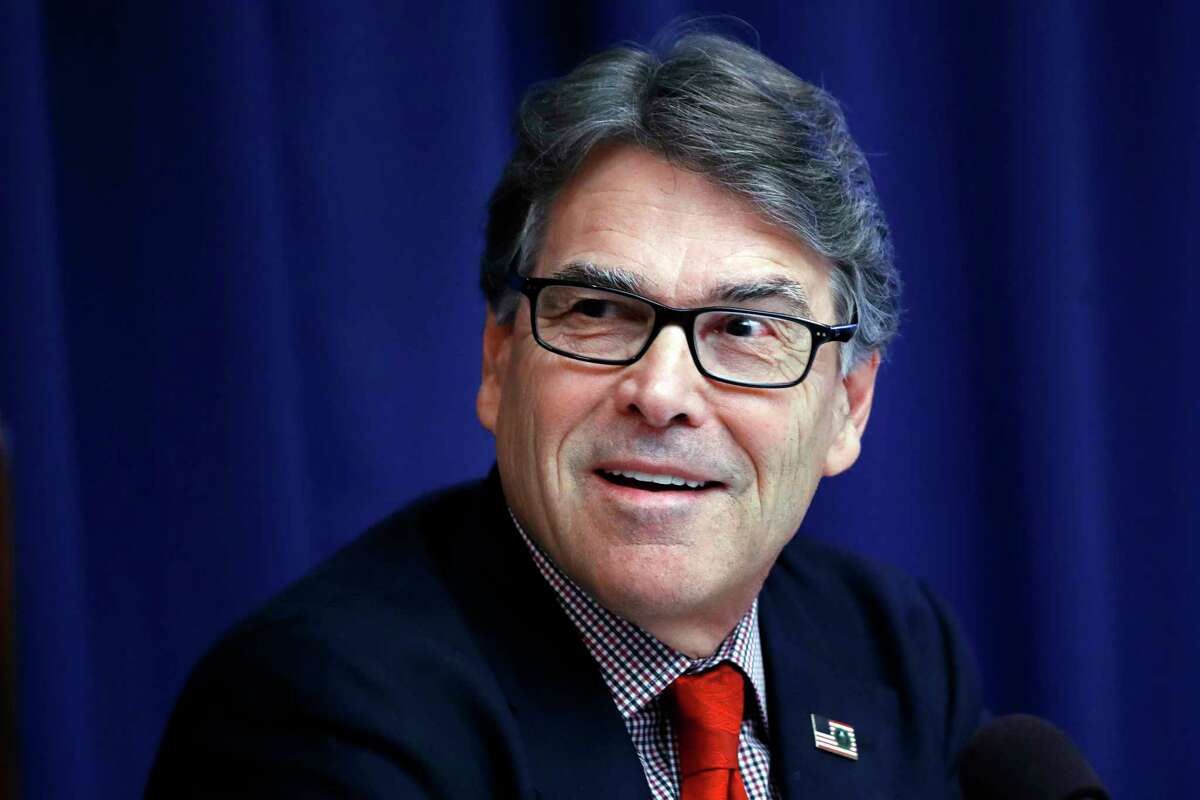 In this July 18, 2017 photo, Energy Secretary Rick Perry attends a news conference at the National Press Club in Washington. The Trump administration says a Pennsylvania-based coal company has won a contract to supply coal used for heating to UkraineÂ?’s state-owned power company. The deal announced Monday calls for Xcoal Energy and Resources to ship 700,000 tons of thermal coal to the Ukraine to heat homes and businesses. (AP Photo/Jacquelyn Martin)