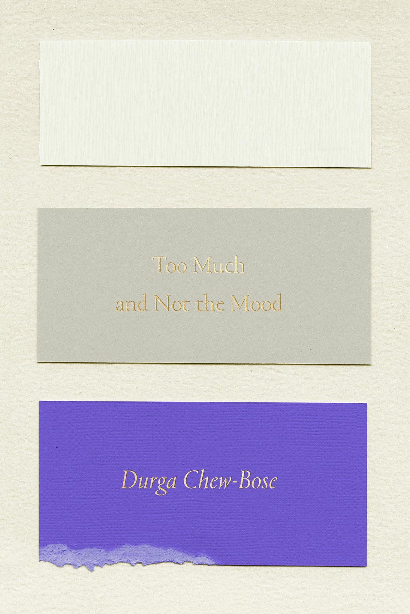 ‘Too Much and Not the Mood,’ by Durga ChewBose