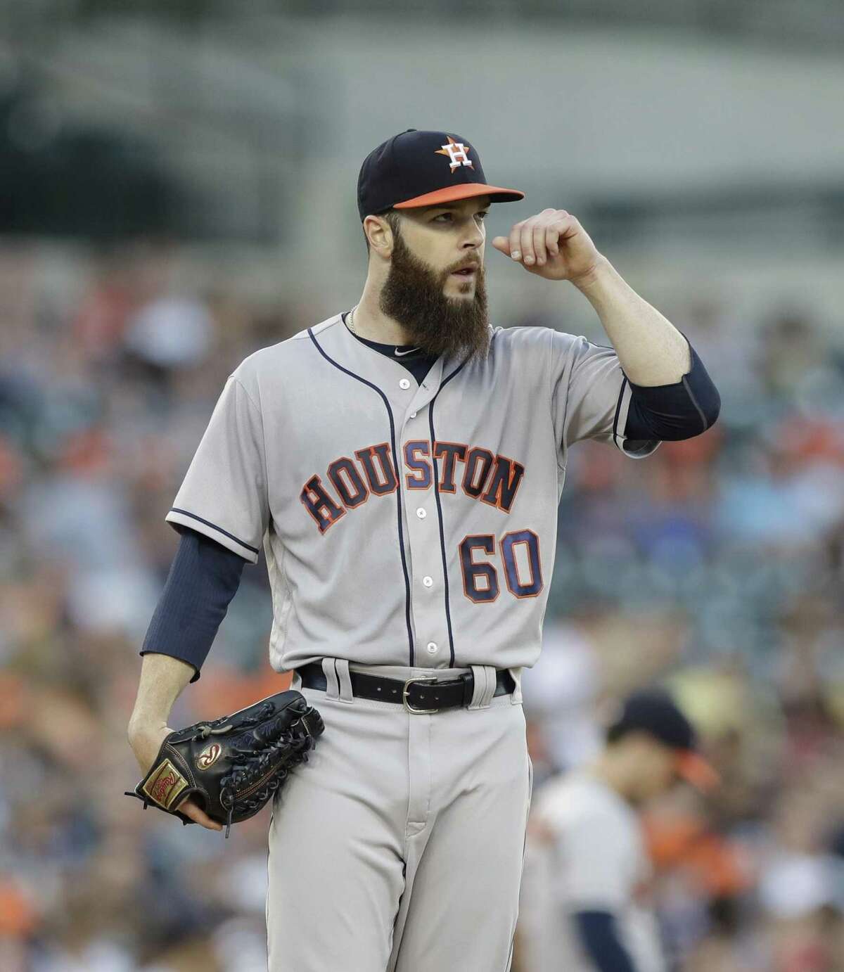 Pitcher Nolan Ryan of the Houston Astros on the mound during a