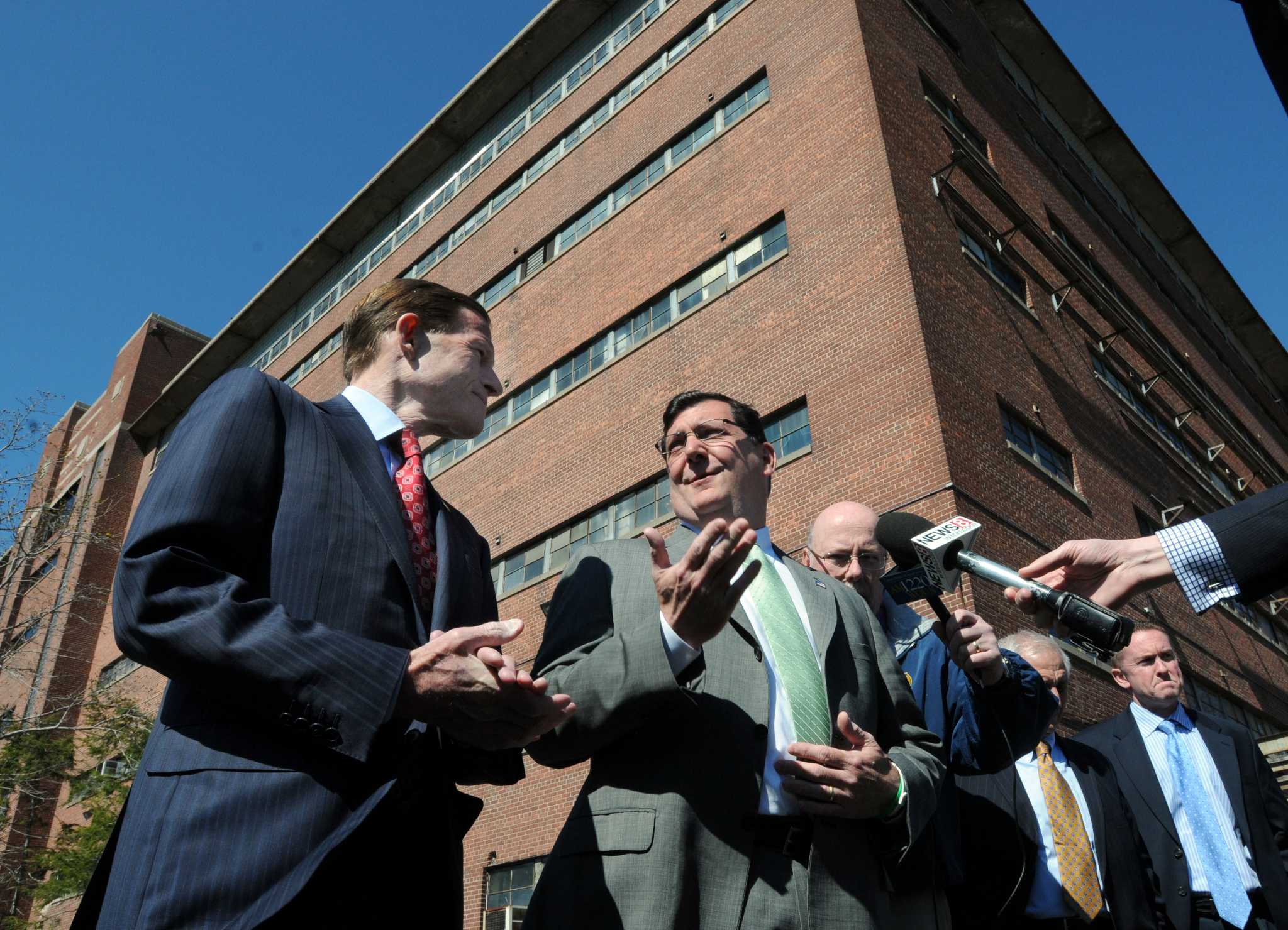 Photos of the Armstrong Building Tour by Officials, West Haven