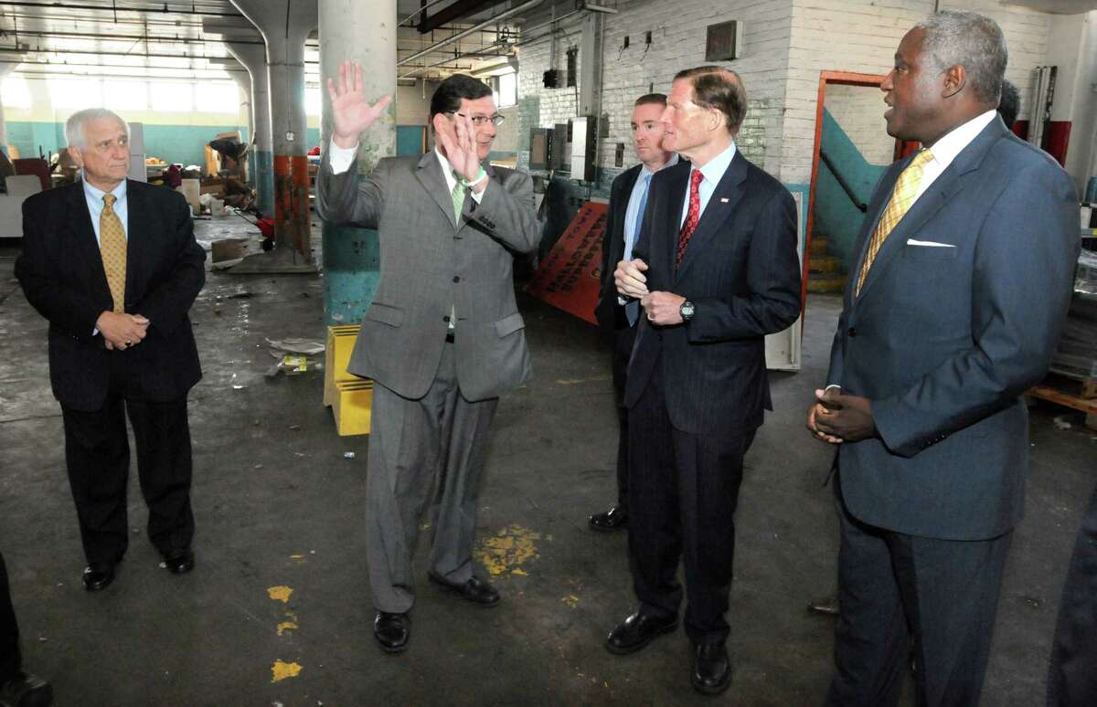 Photos of the Armstrong Building Tour by Officials, West Haven