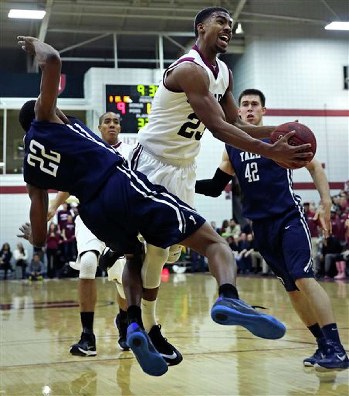 Yale defeats Harvard basketball