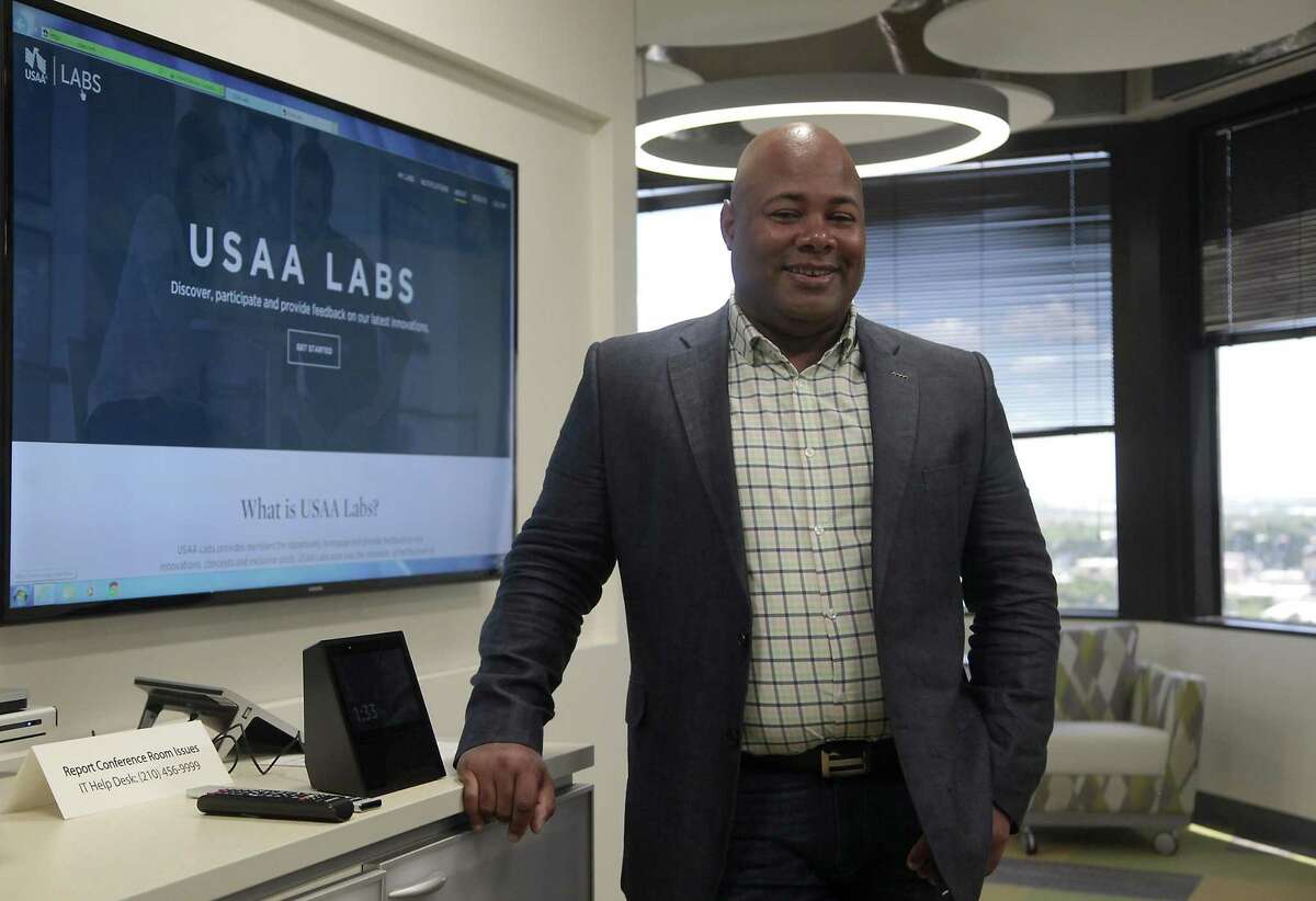 Assistant vice president of the USAA labs, Darrius Jones, talks about their new Alexa feature, which helps the customer learn about their financial statements, earnings and spending.