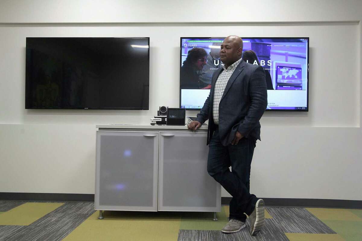 Assistant vice president of the USAA labs, Darrius Jones, talks about the company’s latest pilot program. The new technology allows customers to access their accounts via voice command, using artificial intelligence to help analyze their spending habits and suggest better uses of their money.