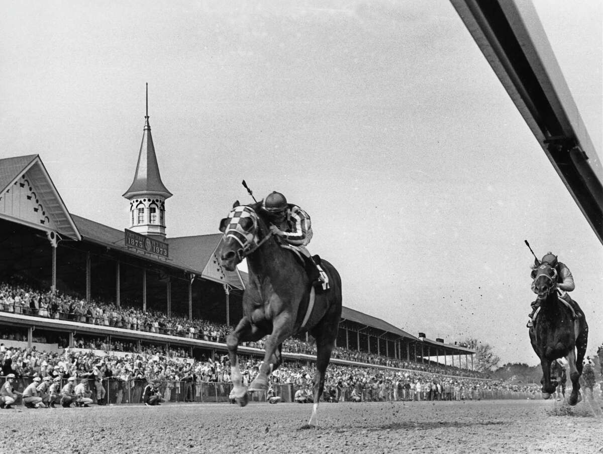 Photos On this day — June 9, 1973 — Secretariat claims Triple Crown