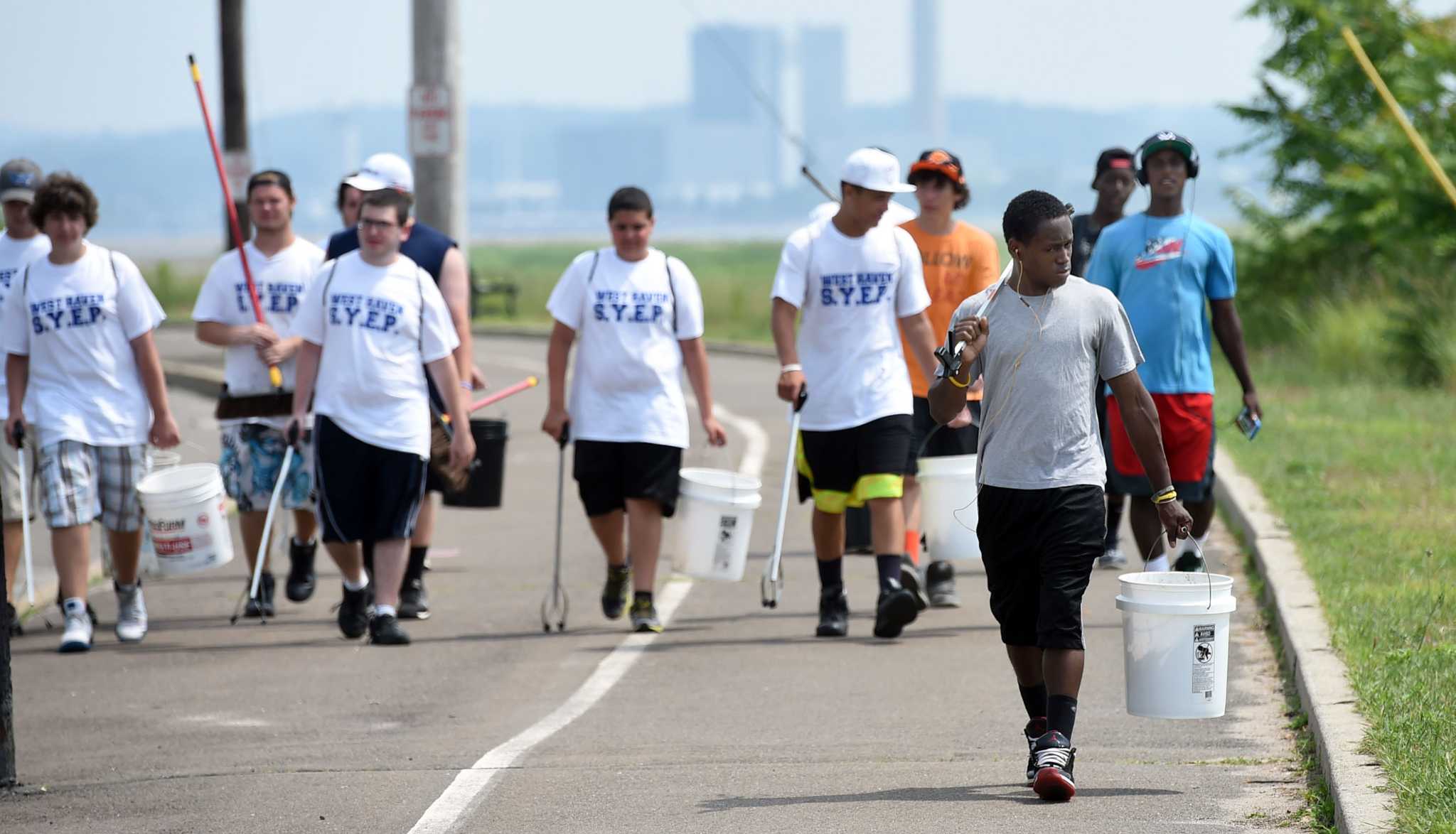 Photos of the West Haven Summer Youth Employment at Work