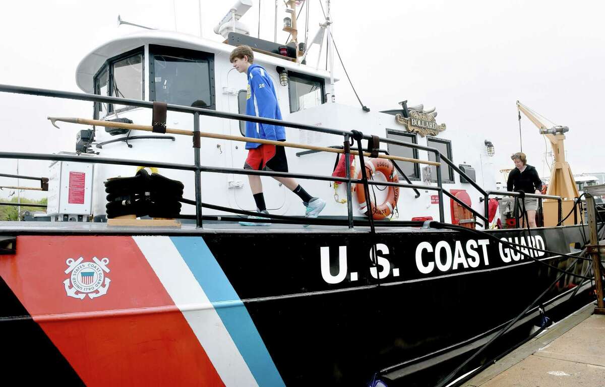 Open house at the Coast Guard Sector Long Island Sound in New Haven on 5/16/2015. Photo by Arnold Gold/New Haven Register agold@newhavenregister.com