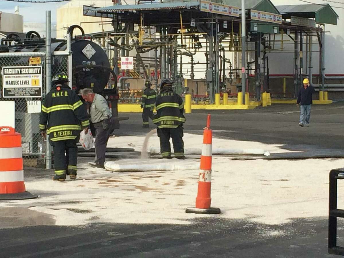 Home heating oil leaks on New Haven’s Waterfront Street