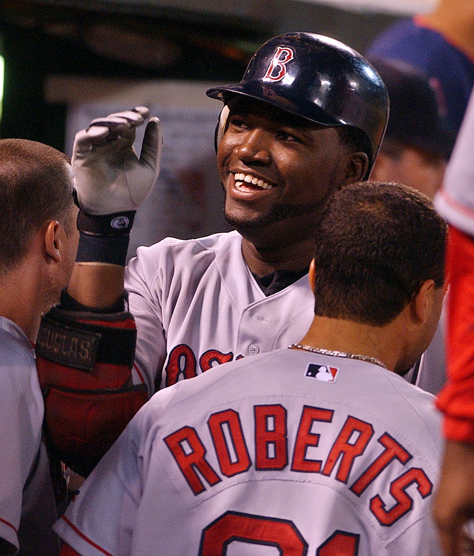 Fellow Dominican star David Ortiz salutes Pedro Martinez