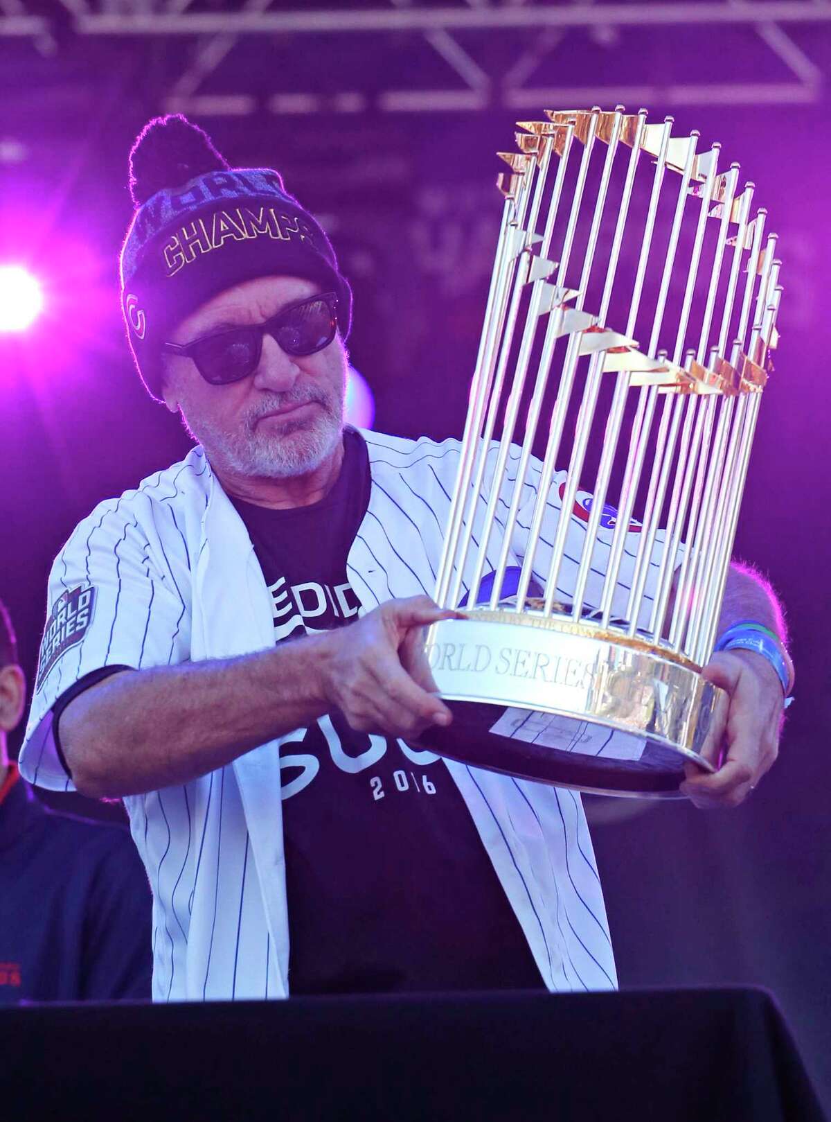 Chicago Cubs celebrate winning the World Series at massive rally