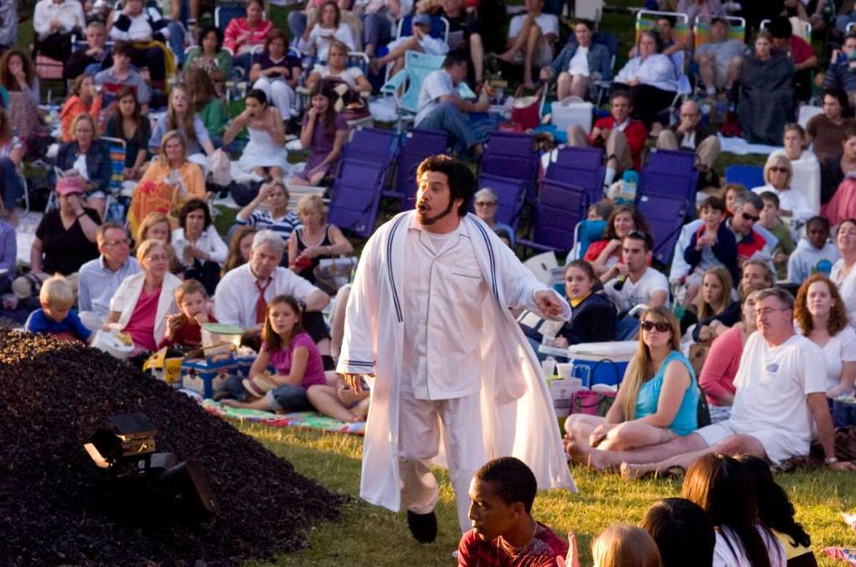 Triney Sandoval plays Brabantio during the opening night of Shakespeare on the Sound's presentation of Othello at Pinkney Park in Rowayton Tuesday June 15, 2010. Shows start at 730pm and continue through June 26 with no Monday performances.