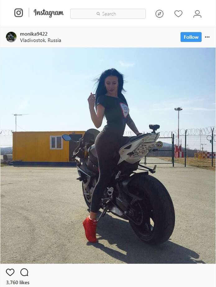 Woman Known As Russia S Sexiest Motorcyclist And Instagram Star Dies In Crash Houston Chronicle