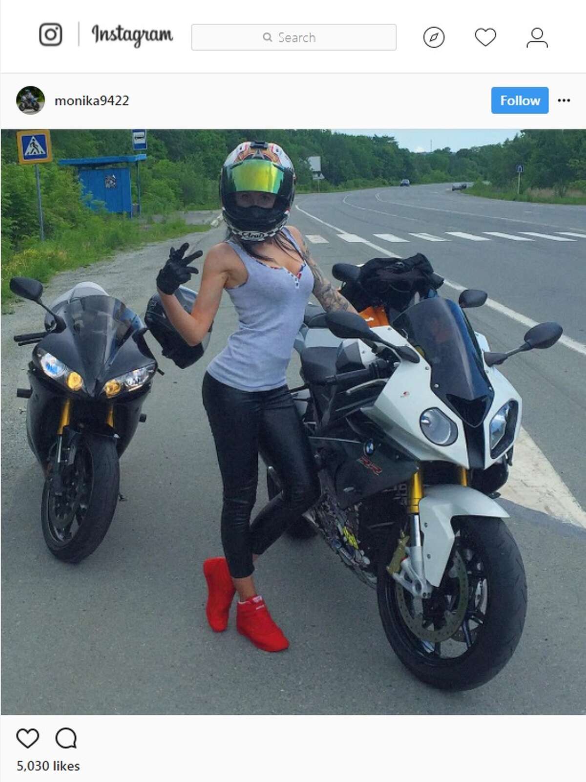 Woman known as Russia's 'sexiest motorcyclist' and Instagram star dies ...