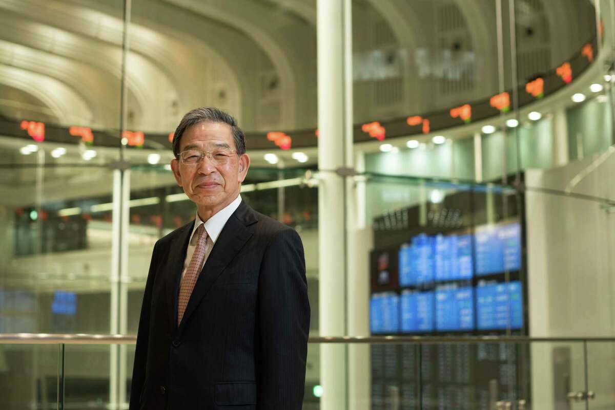 Akira Kiyota, chief executive officer of Japan Exchange Group Inc. (JPX), poses for a photograph at the Tokyo Stock Exchange (TSE) in Tokyo, Japan, on Wednesday, July 12, 2017. The Saudi Arabian Oil Company, or Saudi Aramco, is prepping to go public in a deal that will value the company at as much as 200 trillion yen ($1.78 trillion), Kiyota said. While New York and London are considered top contenders of what is expected to be the biggest IPO in history, Tokyo is betting Saudi Aramco will list at least a portion of its shares in Asia to broaden its investor reach.
