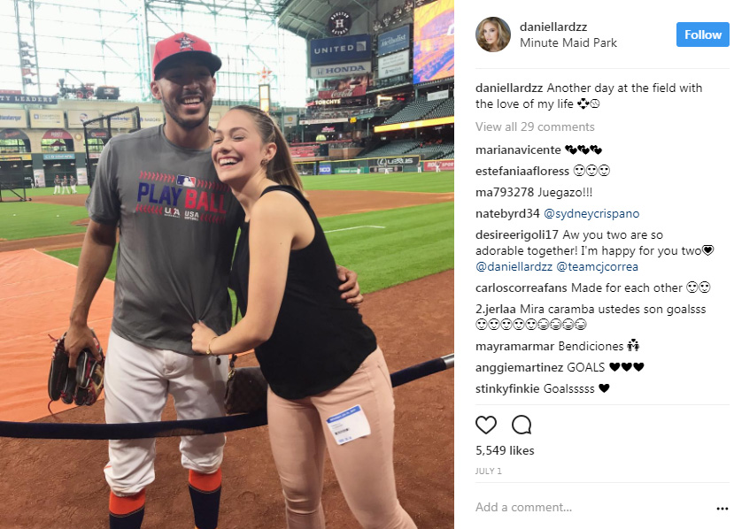 Astros' Correa proposes to GF after Series win