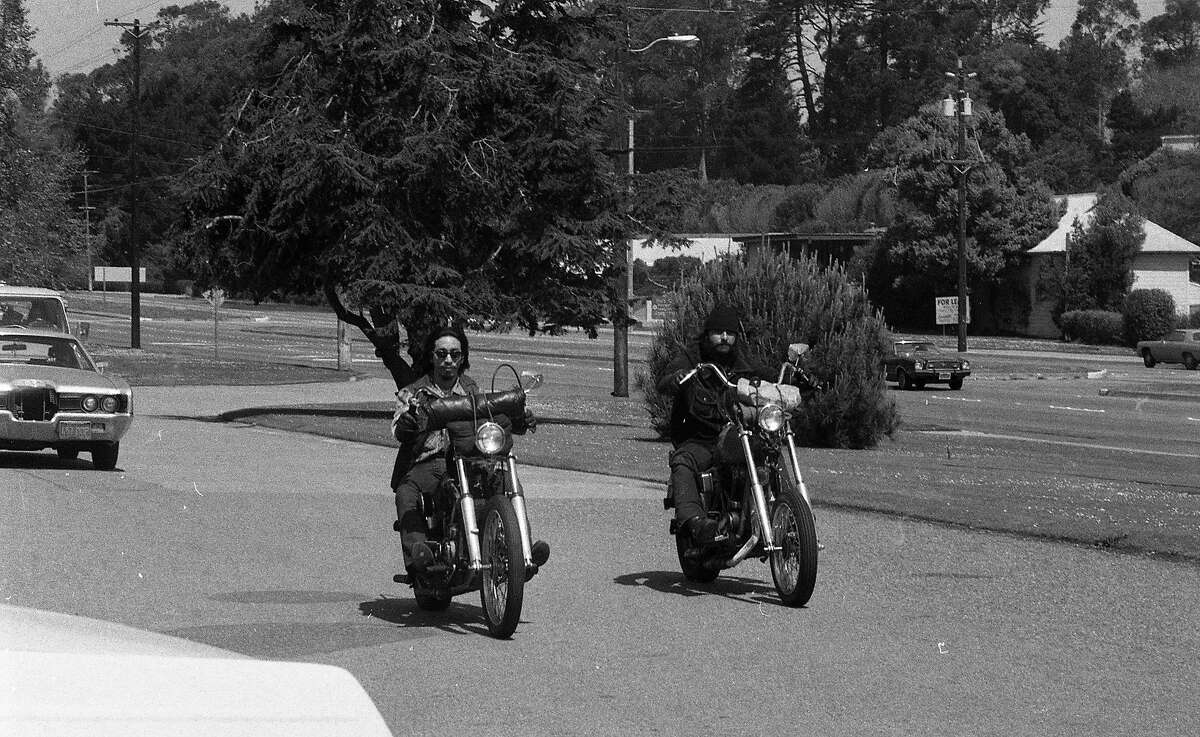 When the Hells Angels buried a Harley-Davidson with their leader