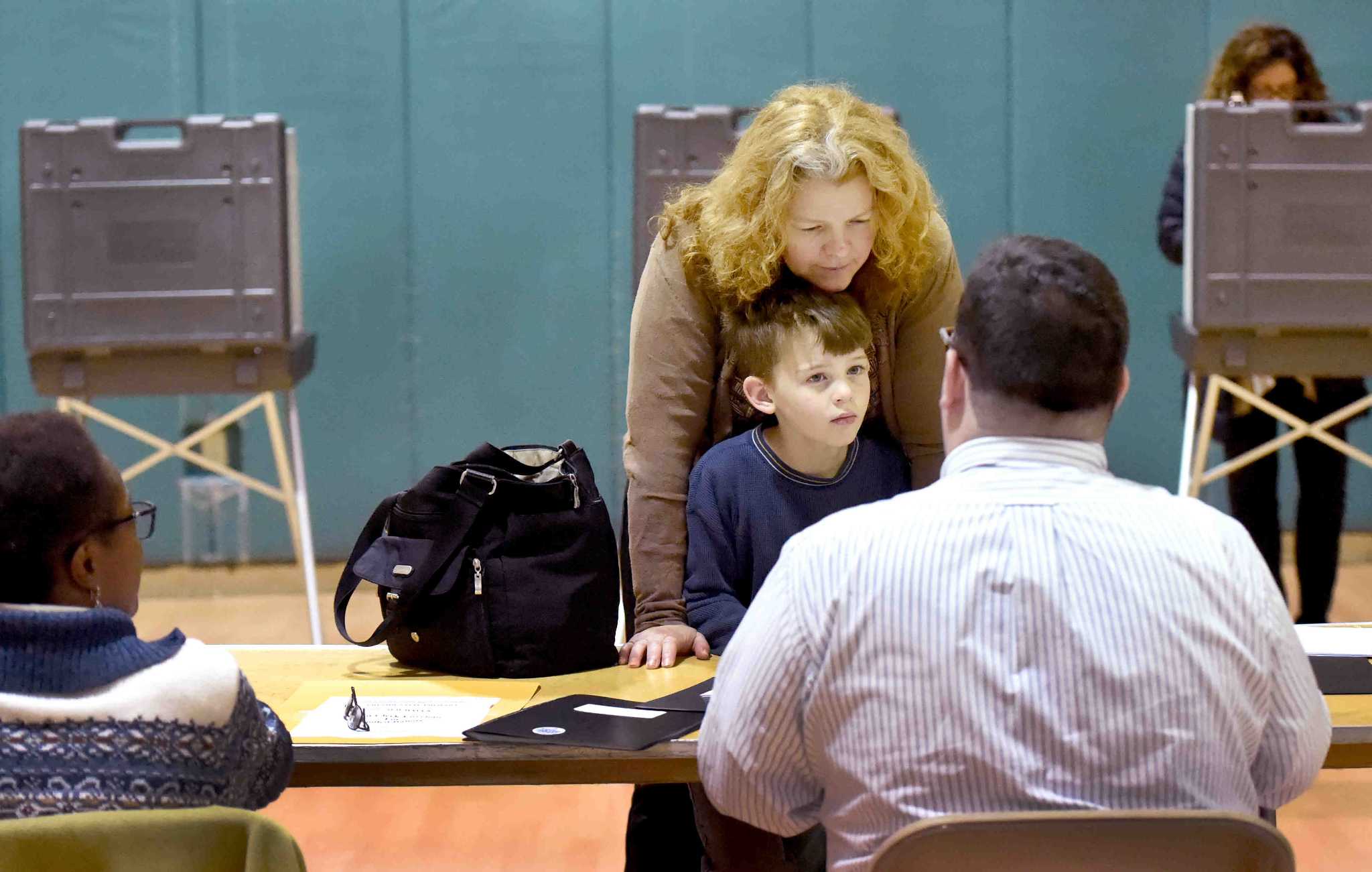 Photos of Connecticut Primary Day Voting