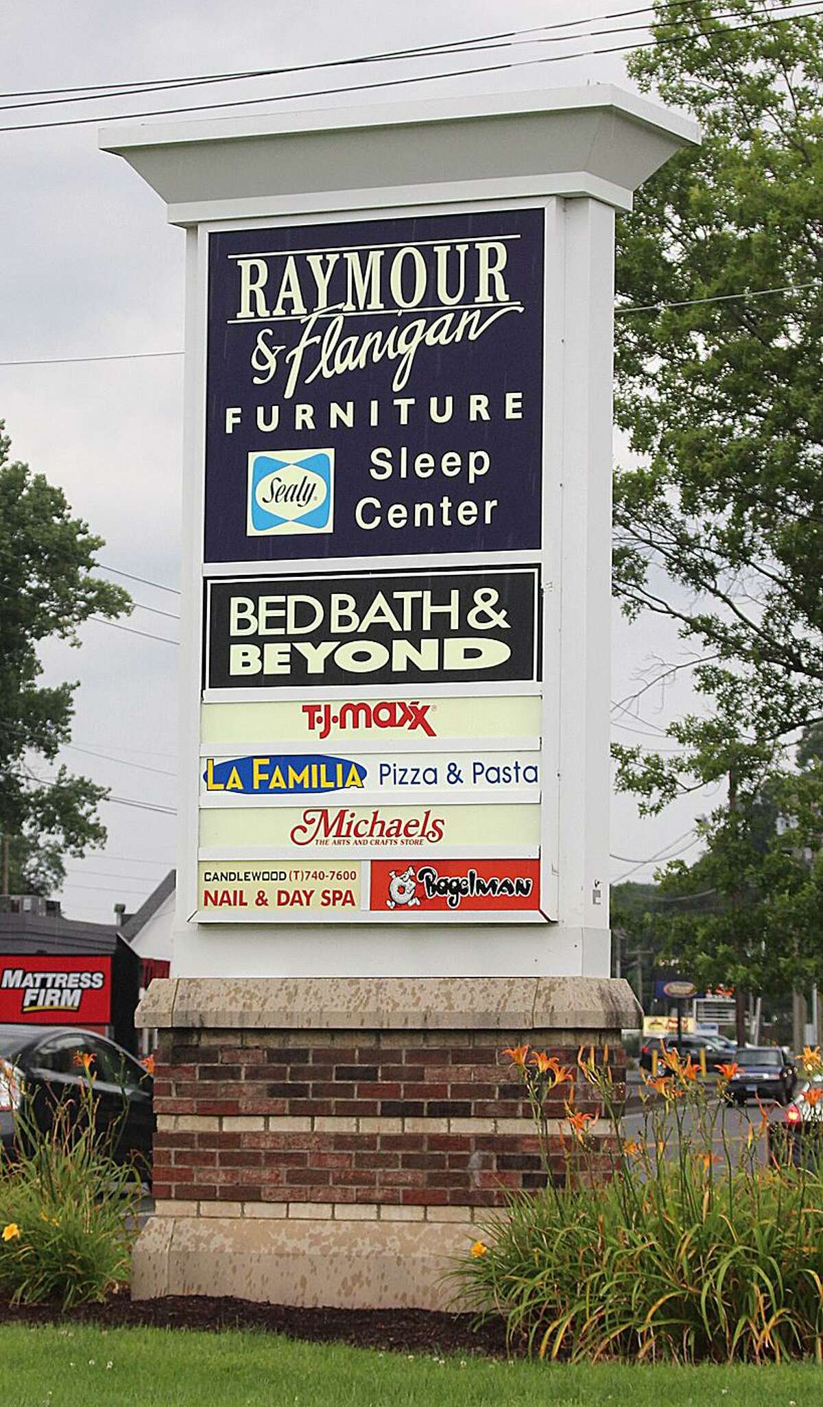 A list of tenants at Candlewood Plaza Shopping Center in Brookfield, Conn. The plaza will shift some tenants within the center and add a Burger King.
