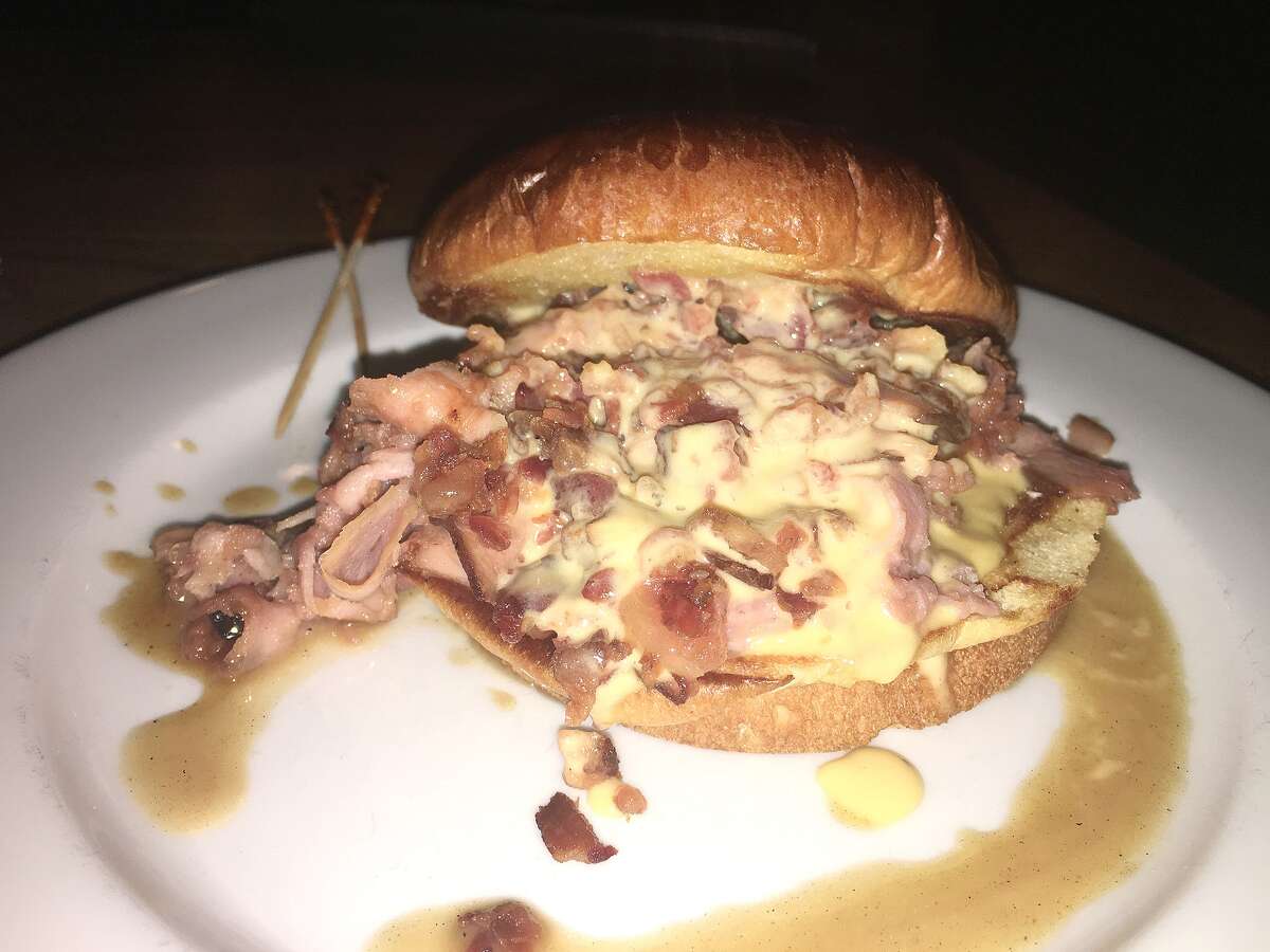 Pictured: the sensational drunken pig sandwich from Gabby Goat American Pub and Grill in Effingham.