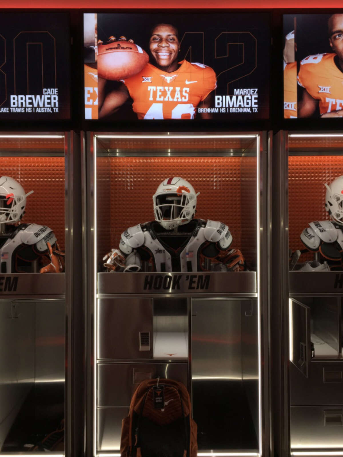 Longhorns unveil lockers that cost $8,700 each