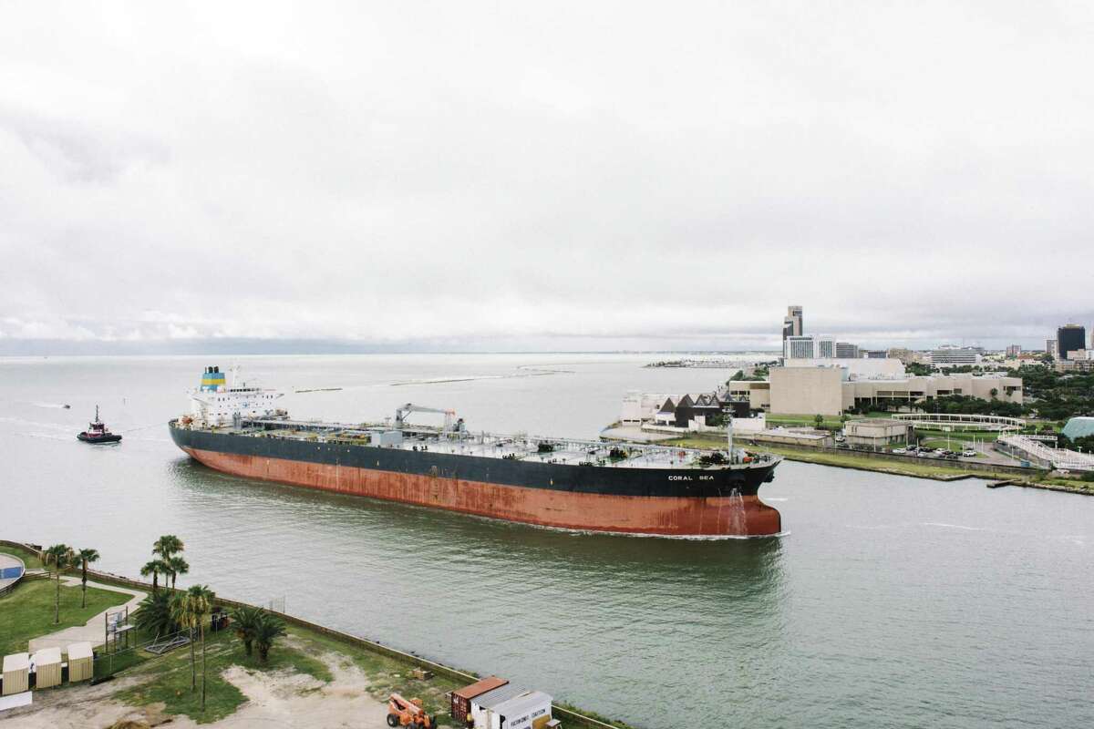 Valero operates two refineries in the Port of Corpus Christi, pictured here. The port has become a focal point for U.S. crude oil exports.
