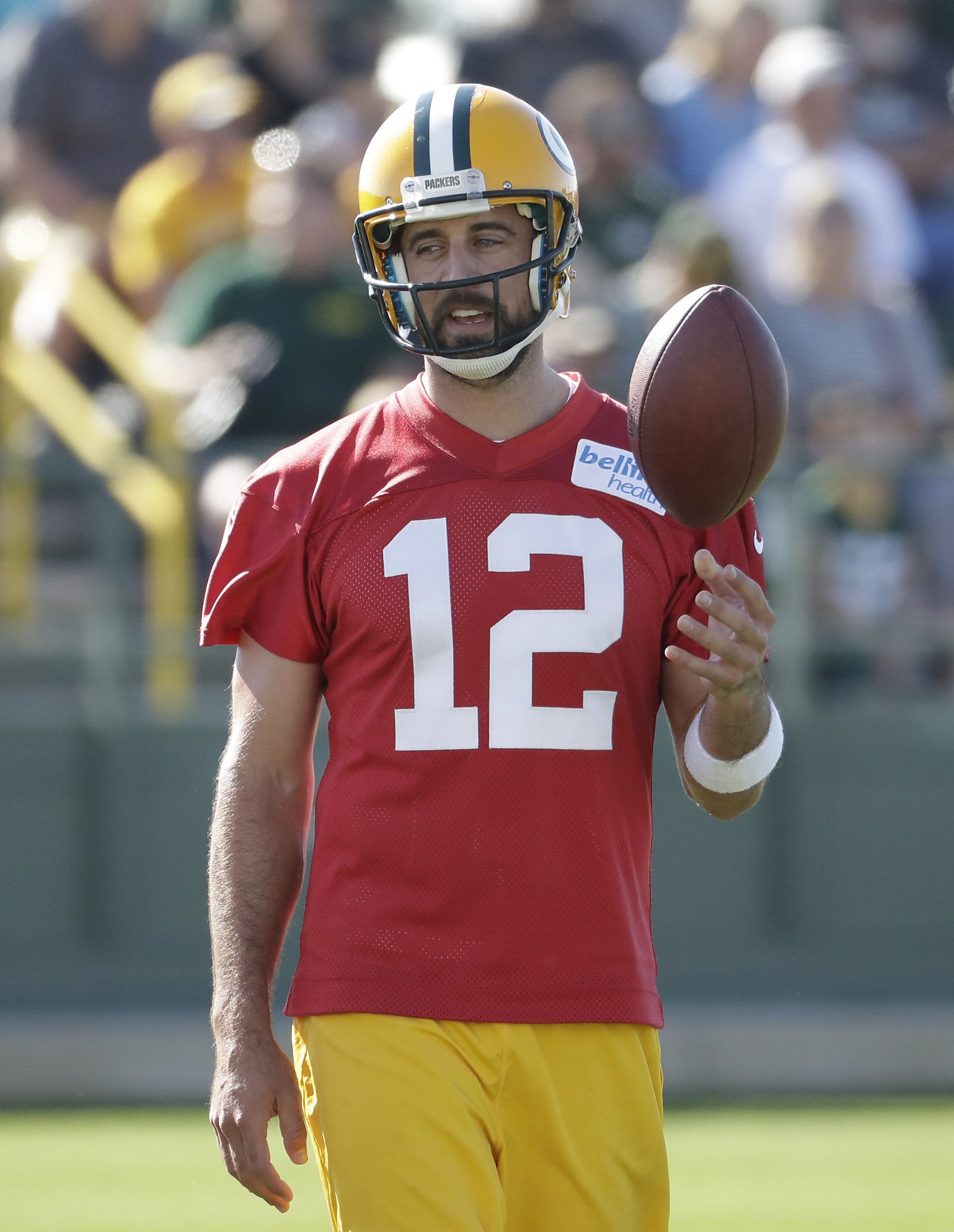 Aaron Rodgers looks way down field and hopes to play at 40