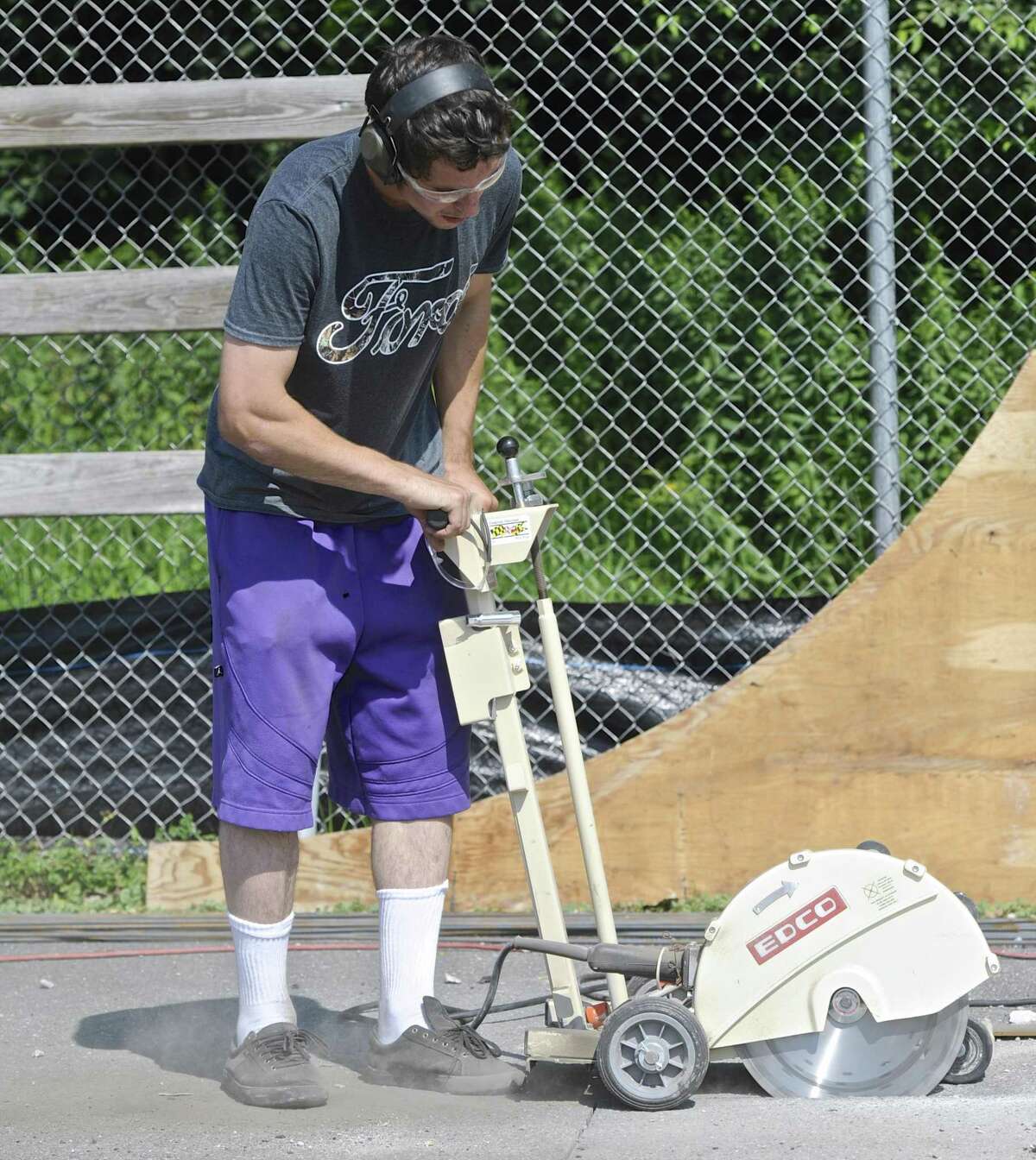 Skaters ramp up work on skate park