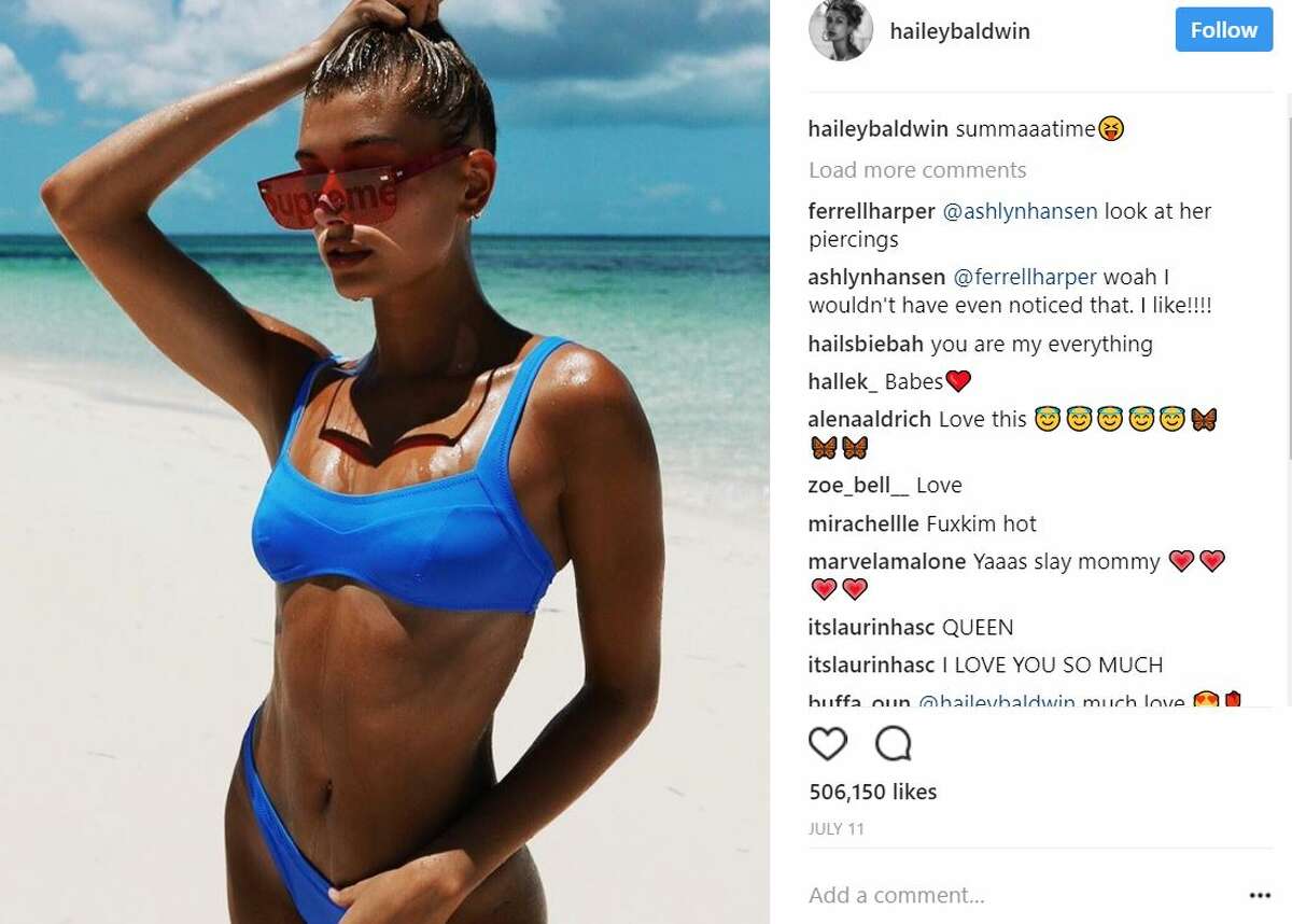 Hailey Baldwin, 20 "summaatime" Photo: Instagram Keep clicking to see what today's biggest super model's picture-perfect vacations looked like.  