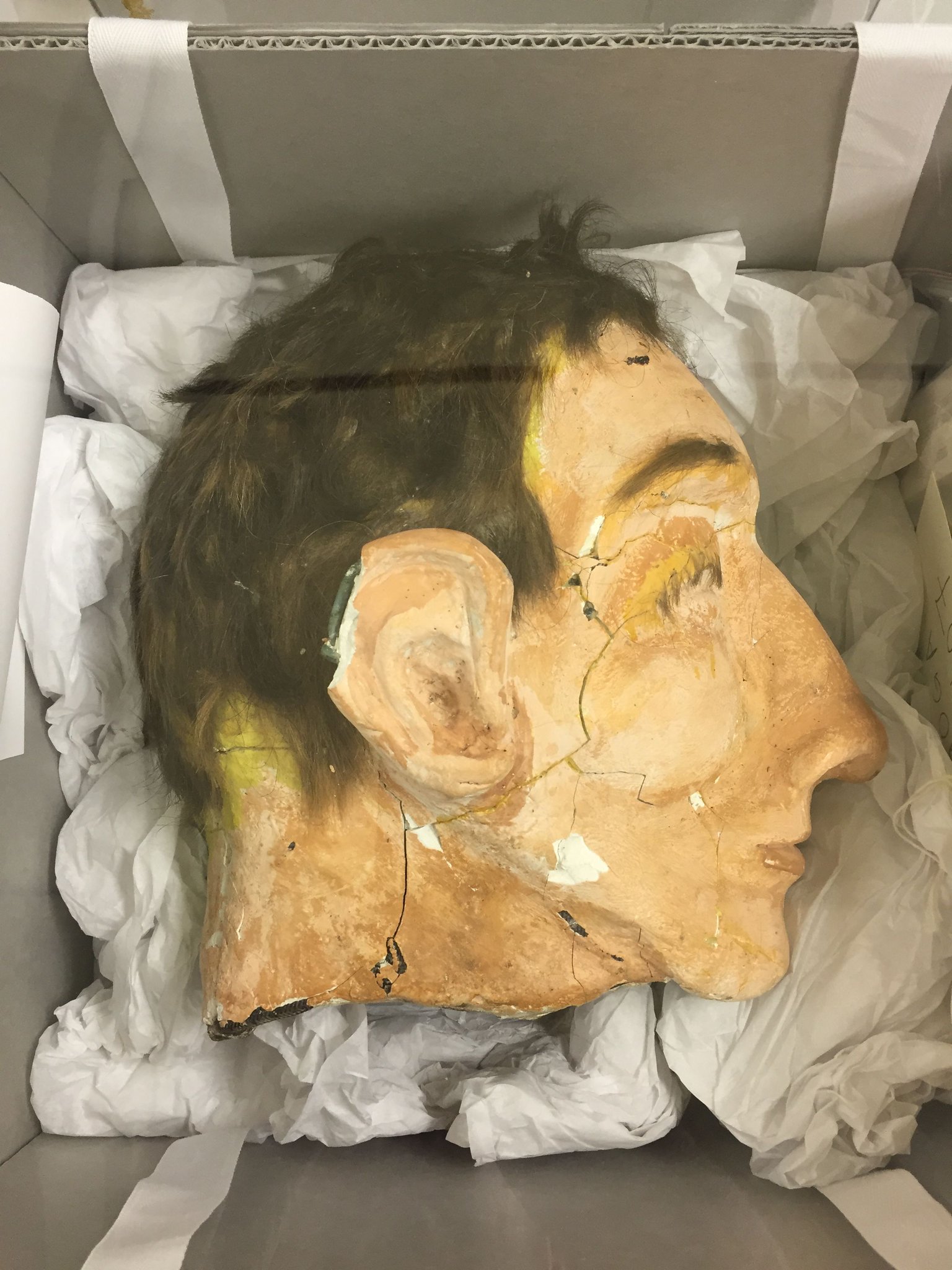 Papier-Mache Head Ruse in Cell from 1962 Alcatraz Prison Escape