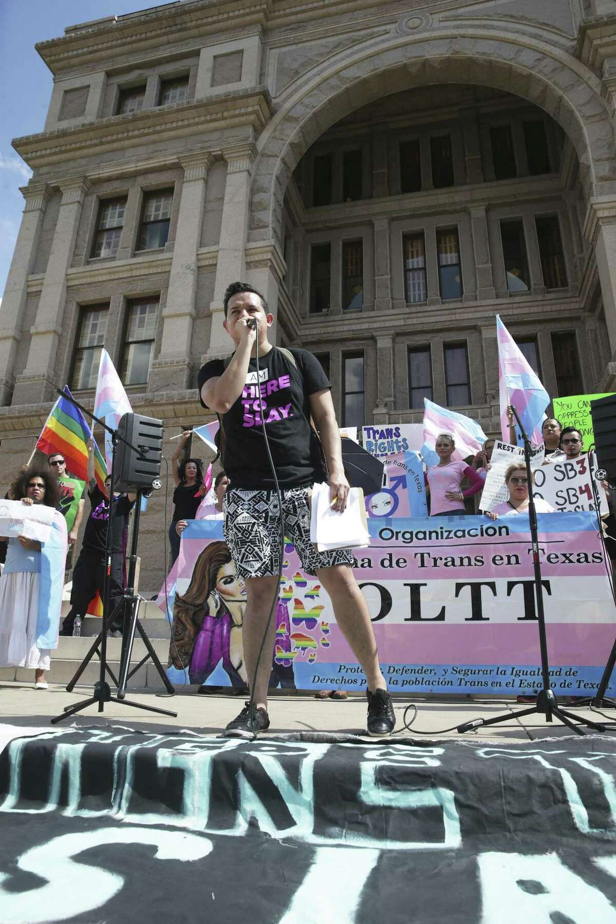 Latino Transgender Texans Protest Bathroom Bill At State Capitol 1473