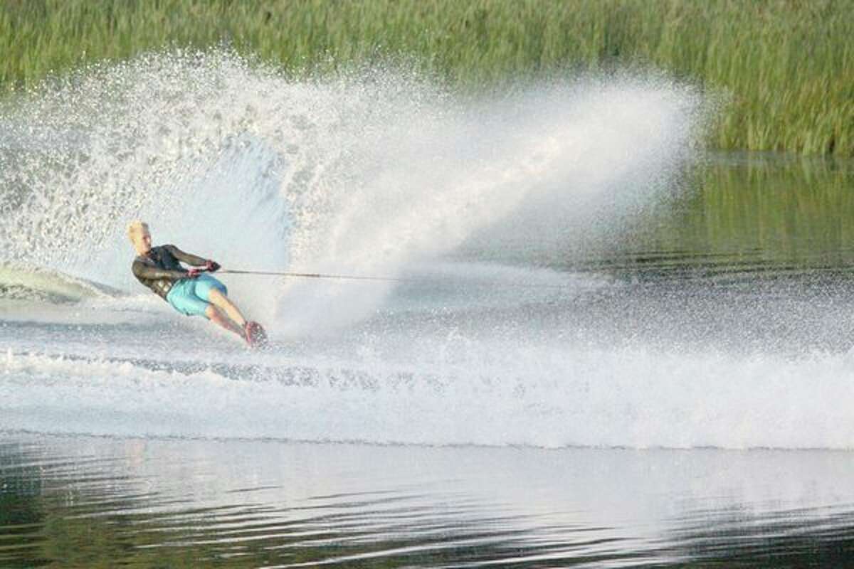 Porter Brown won the Michigan Water Ski Association state title in slalom in the Men's 1 (18-23) Division on July 22. (Photo provided)