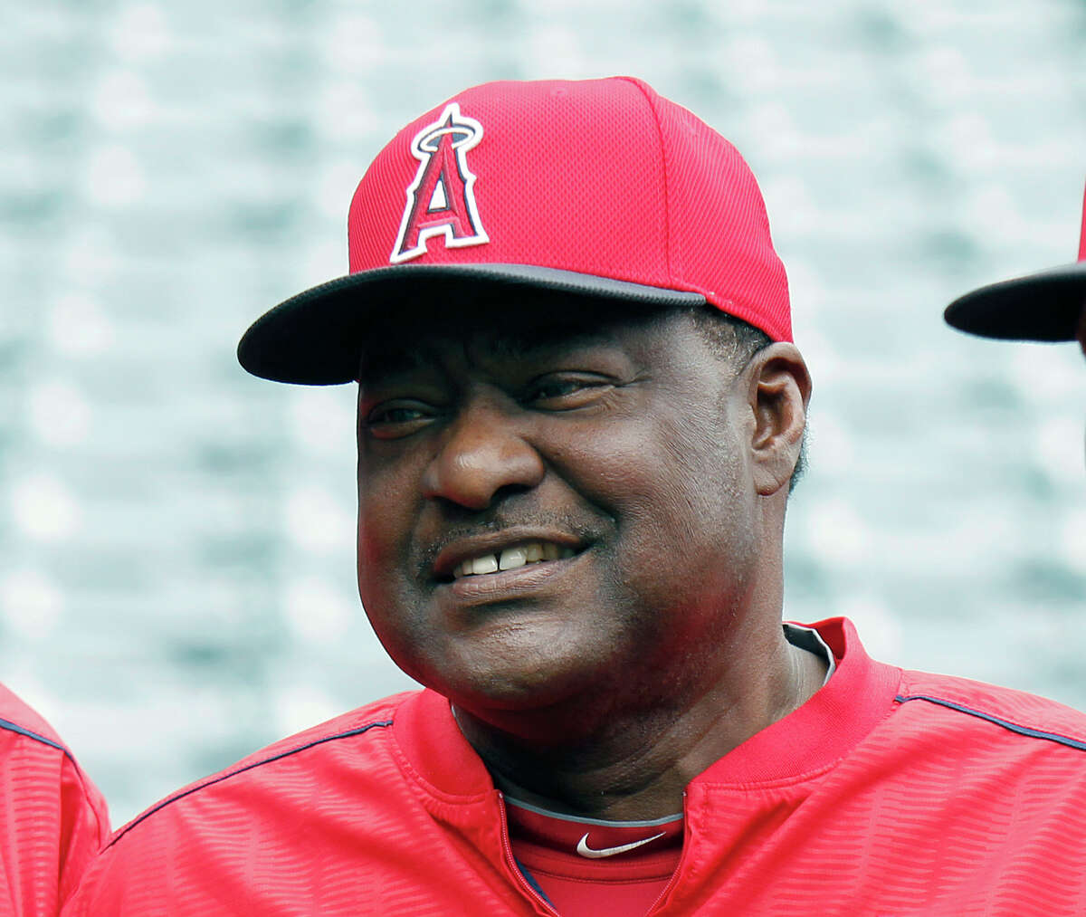FILE - In this April 23, 2015, file photo, Los Angeles Angels' Don Baylor poses for a photo before a baseball game against the Oakland Athletics, in Anaheim, Calif. Don Baylor, the 1979 AL MVP with the California Angels who went on to become manager of the year with the Colorado Rockies in 1995, has died. He was 68. Baylor died Monday, Aug. 7, 2017, at a hospital in Austin, Texas, his son, Don Baylor Jr., told the Austin American-Statesman.(AP Photo/Alex Gallardo, File)
