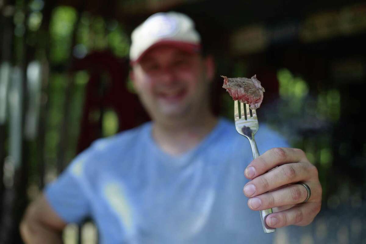 Cook your steaks caveman style directly on the coals