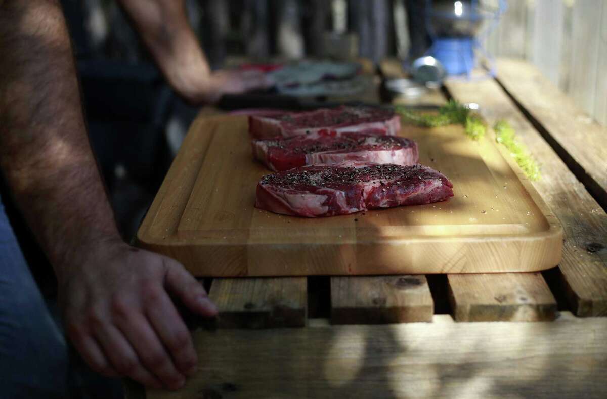 Cook your steaks caveman style directly on the coals