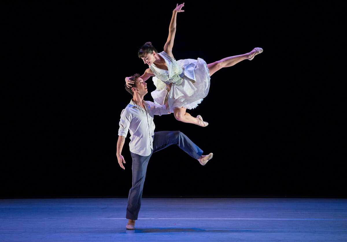 Smuin-Serenade for Strings 3_Keith Sutter: Garrett Ammon's daring Serenade for Strings will be presented as part of Smuin�s Dance Series 01 with performances in Walnut Creek and San Francisco September 22-October 7, 2017. Shown: Smuin dancers Ben Needham-Wood and Terez Dean. Photo credit: Keith Sutter