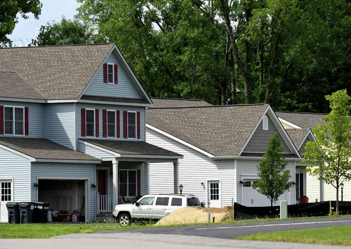 Houses at the Saratoga Pointe, a new development on Route 423 near Saratoga Lake on Friday, July 28, 2017, in Stillwater, N.Y. (Will Waldron/Times Union)