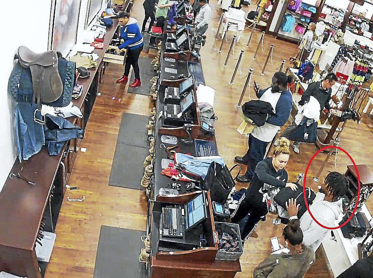 Photo courtesy of the Clinton Police DepartmentClinton Police are asking the public to help them track down four to five suspects who allegedly worked together to steal $11,000 worth of merchandise from the POLO store at the Clinton Crossing Premium Outlets between January and March.