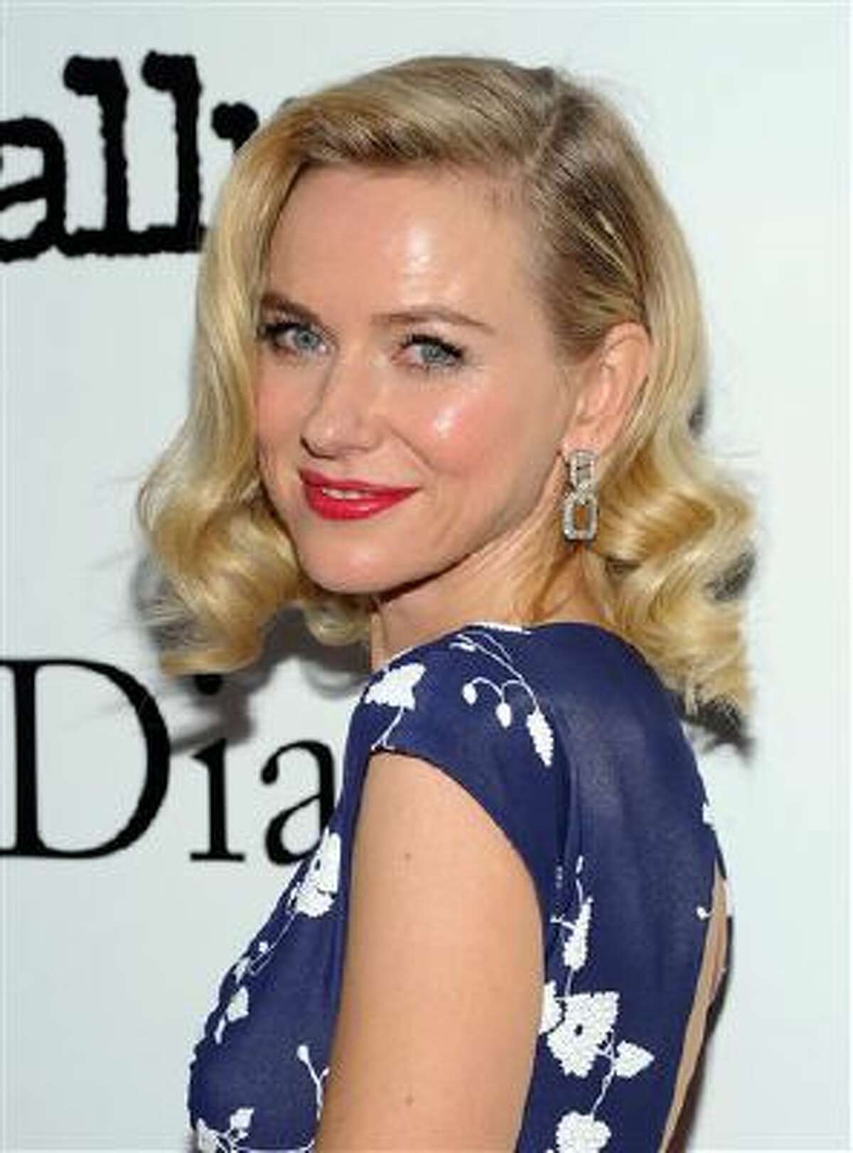 Actress Naomi Watts attends the premiere of "Diana" hosted by The Cinema Society, Linda Wells and Allure Magazine at the SVA Theater on Wednesday, Oct. 30, 2013 in New York.