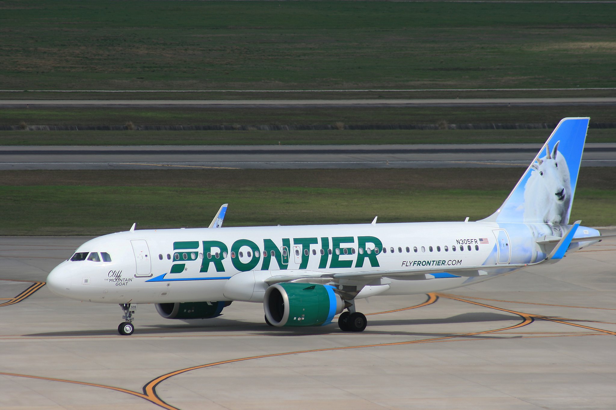 frontier airlines inside the plane