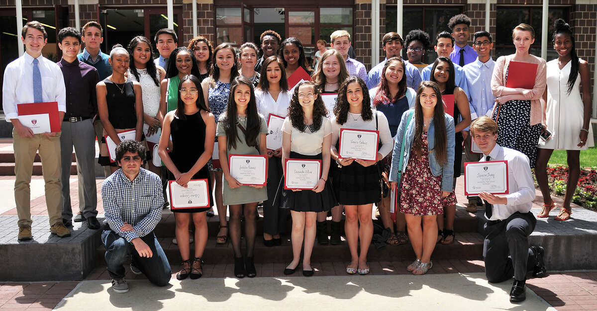 High school sophomores and juniors are encouraged to apply for Leadership High School, a leadership development and community awareness program for high school leaders in the Lone Star College area. Pictured are LeadershipHigh School participants in 2016-17.