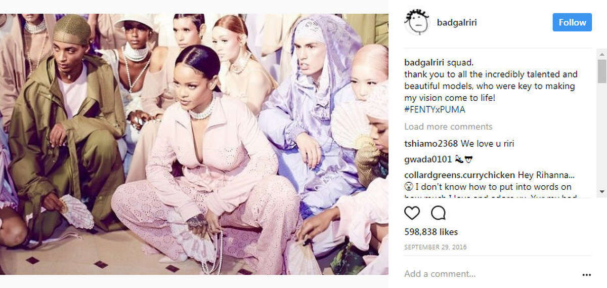 The latest photo trend — called the Rap Squat — makes people look like they're about to drop the hottest album of 2017 and is the summer's hottest pose. Photo: Rihanna Instagram