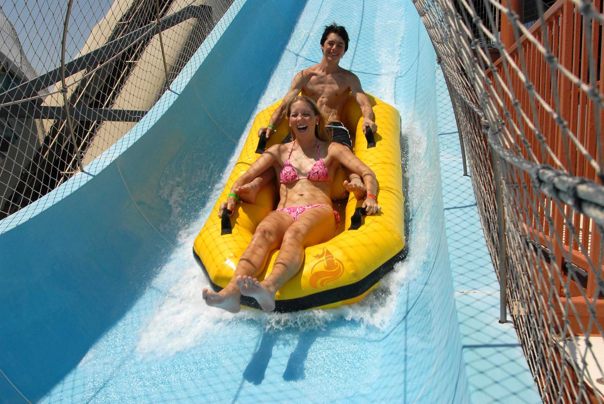 The water park's Galveston location is honoring the anniversary by off...