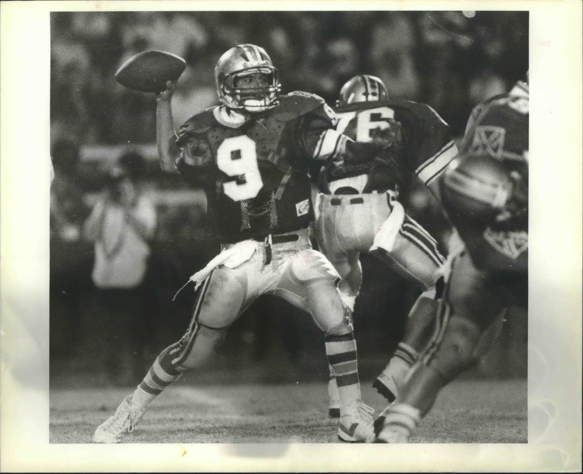 Dallas Cowboys score a touchdown at the McAllen airport