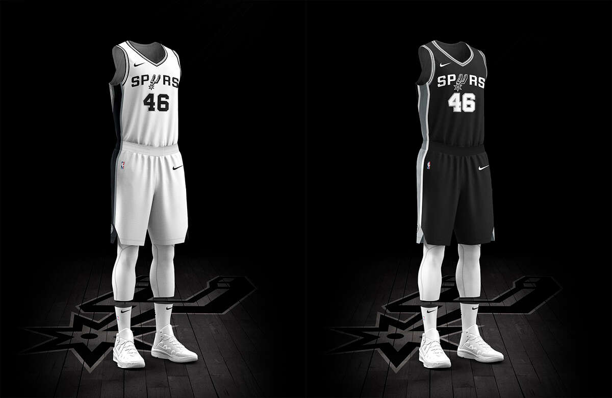 Nike has labeled the initial two series of 2017-18 uniforms as the Association Edition (white) and Icon Edition (black). Nike will reveal two additional edition uniforms, one inspired by the San Antonio community and another the athlete’s mindset, at a later date.