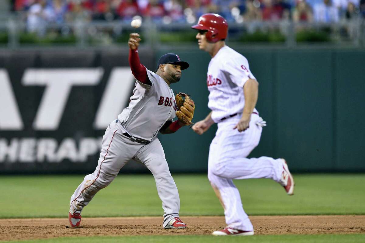 Boston Red Sox Pablo Sandoval in action during a baseball game against the Philadelphia Phillies, June 14, in Philadelphia.